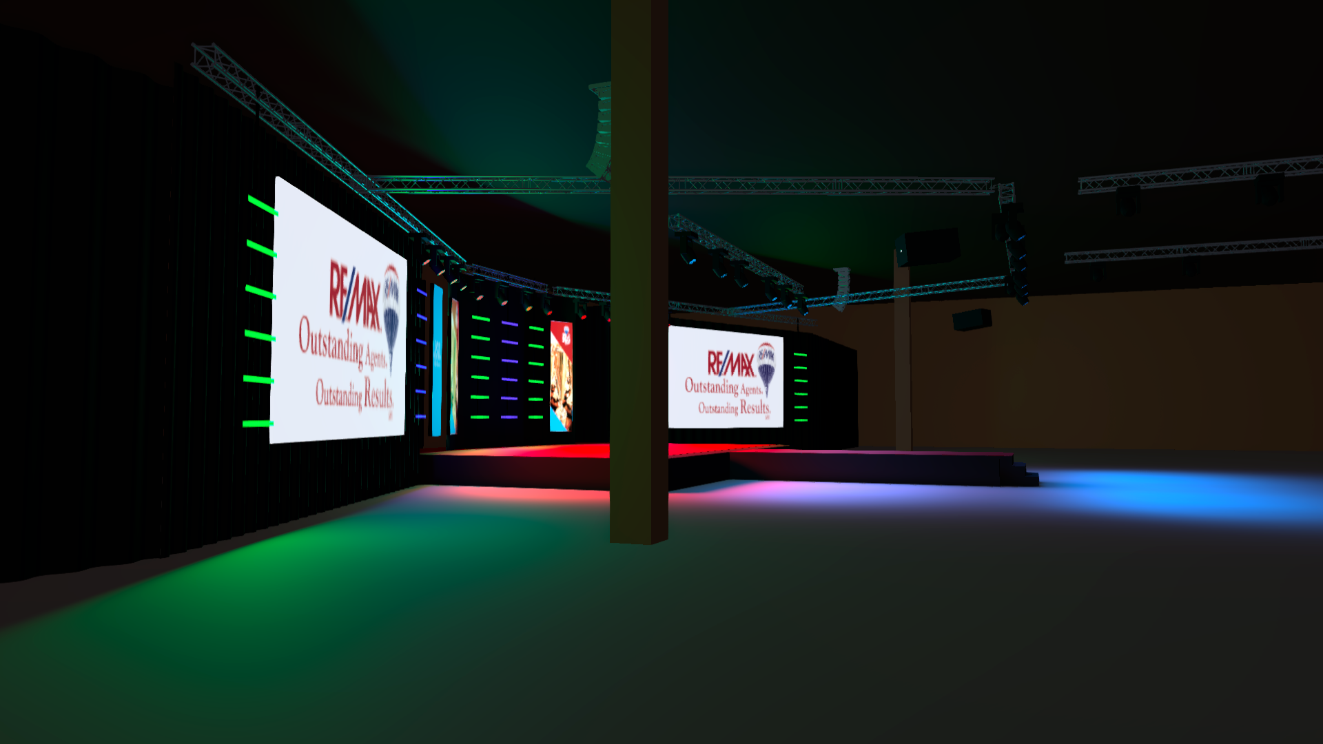 R4 Ballroom Look 1 Render Farthest seat